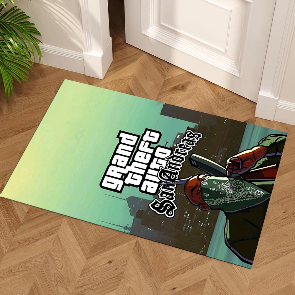 Grand Theft Auto Floor Rug Office Rug Perfect for Hallway Balcony Living Rooms Study room Anti-slip Rug Office home decor