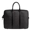 40 Zipper Closure Brand Print Coated Canvas Laptop Bag Large Size Women's Charcoal