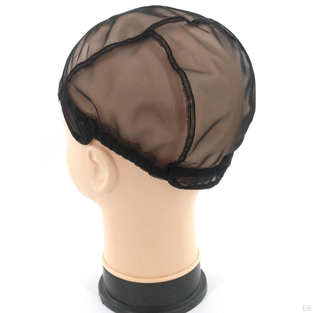 Kappen Haarnetz Schwarzes Netz für Damen Mädchen Elastisch Leicht Bequem Verstellbar
