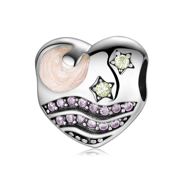 

100% подлинные бусины из стерлингового серебра 925 пробы единорог бабочка коала бикини кольцо подвески для изготовления ювелирных изделий серебряный оригинальный браслет