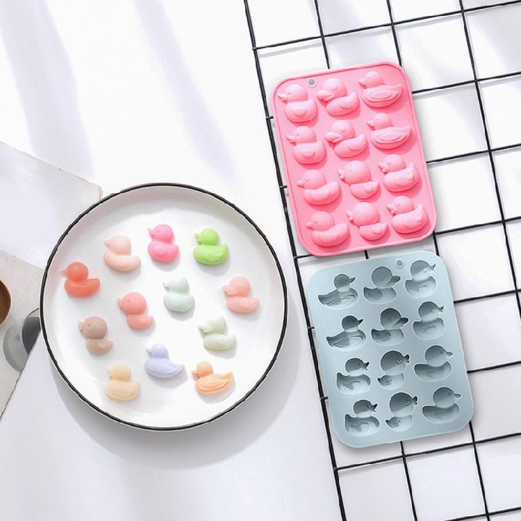 12 Cavity Ducks Resin Mold Fondant Silicone Mold DIY Cake Pastry Baking Mold