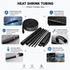3/10M Black Heat Shrink Wrap Tubing 2:1 1-18mm, Polyolefin Insulation Sleeving for Cable Wire Repair, Splice Protection