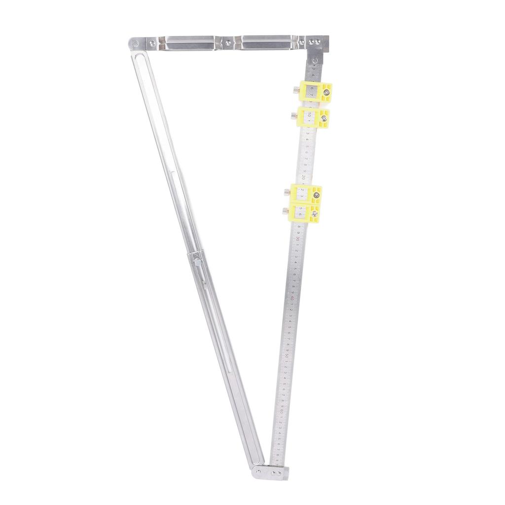 2 In 1 Concealed Connector Positioning Ruler Telescopic Folding Scribing Ruler with Limit for