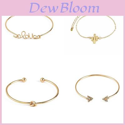 Vintage Cactus Knot 4-piece Bracelet Set Triangle Diamond Bracelet