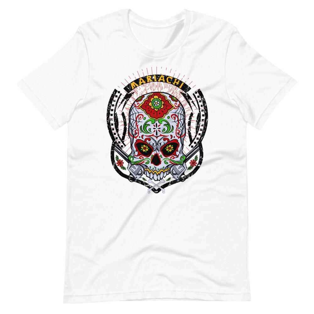 Skull Unisex T-Shirt Day Of The Dead Goth Punk Mexico biker Metal S