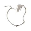 Niche Design Sense Irregular Metal Pearl Necklace Female Retro Elegant Personality Fashion Versatile Neck Chain Collarbone Chain