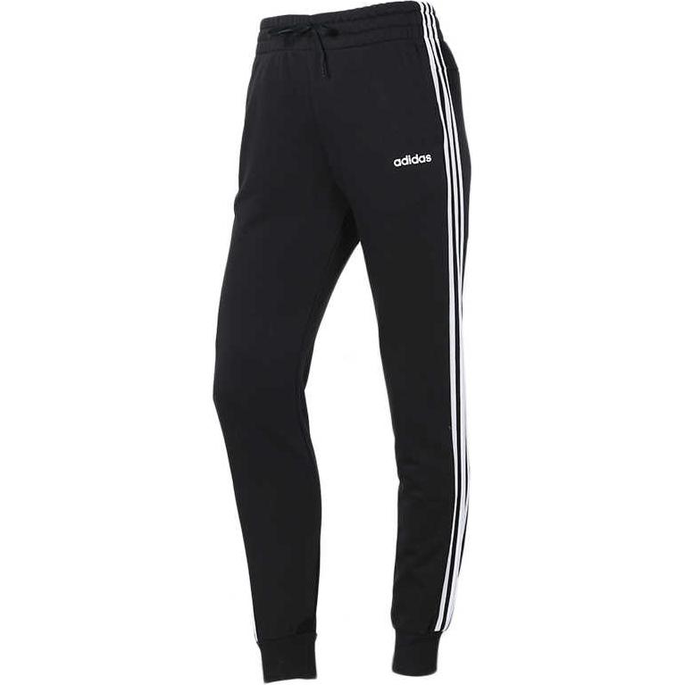 Adidas Classic Three-Stripe Knit Joggers Women Bottoms Black GP7131