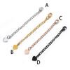 Extension Tail Chain Stainless Steel Necklace Bracelet Body Jewelry Making Clasp Extender Handmade Bag
