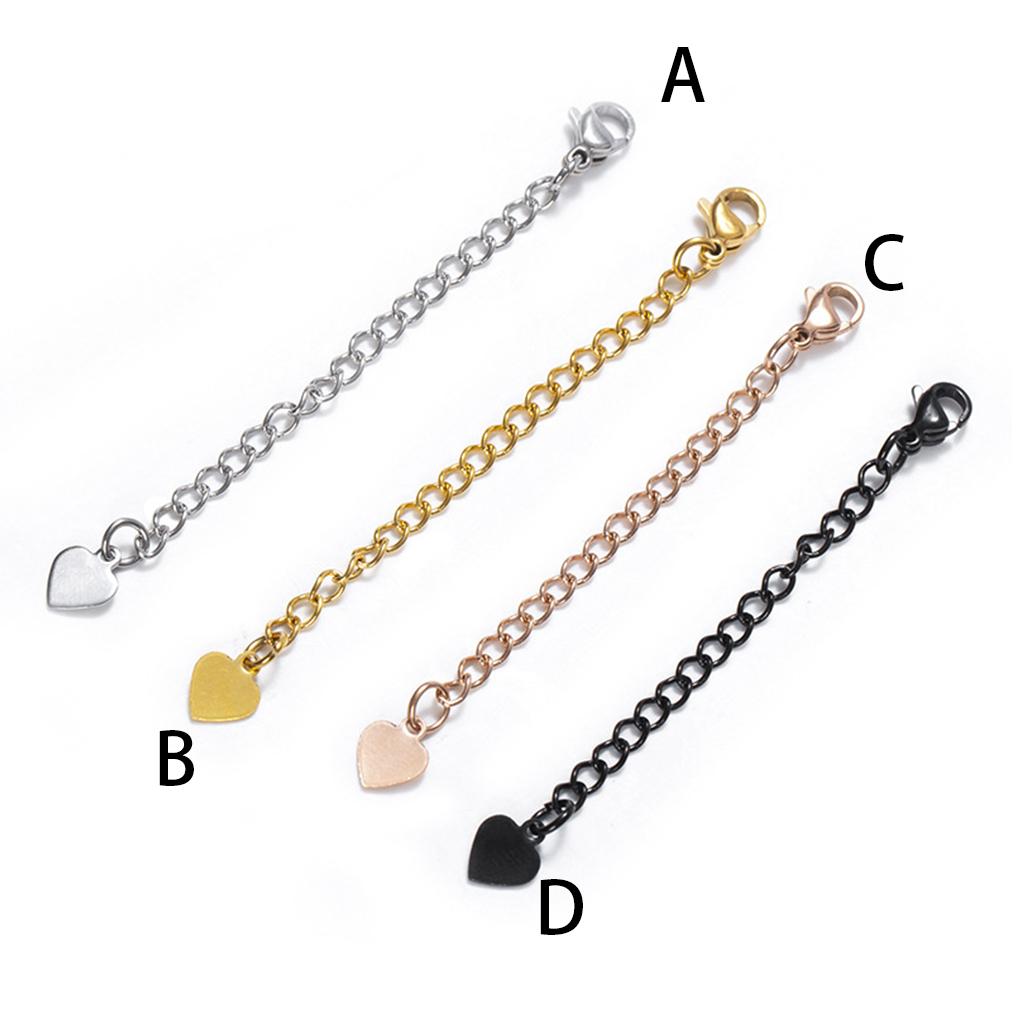 Extension Tail Chain Stainless Steel Necklace Bracelet Body Jewelry Making Clasp Extender Handmade Bag