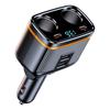 Car Chargers 145W High Power Charging Adapter 2-Socket Power Splitter 12-24V with PD45W+Type-C+2 USB Ports LED Voltage Display for Car Truck SUV