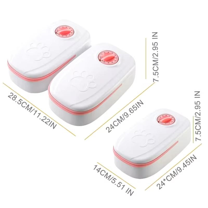 Large Capacity Pet Automatic Feeder with Timer Removable Washable Smart Timing Wet and Dry Cat Food Dispenser Pet Accessories