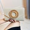 2025 Women's Retro Straw Evening Bag: High-End Minimalist Woven Beach Style