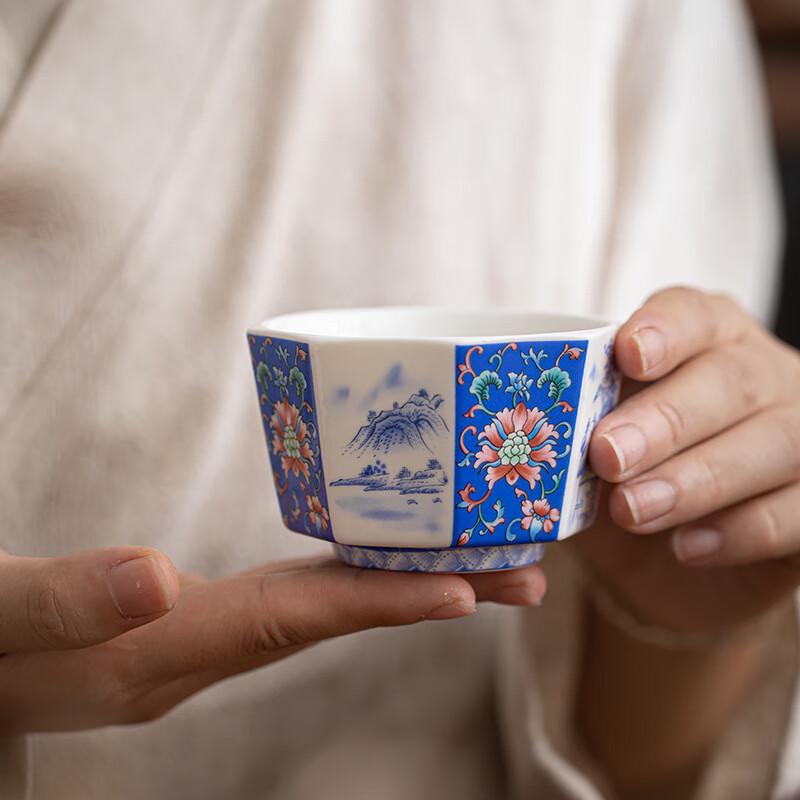 Shangqi Vintage Enamel Ceramic Teacup