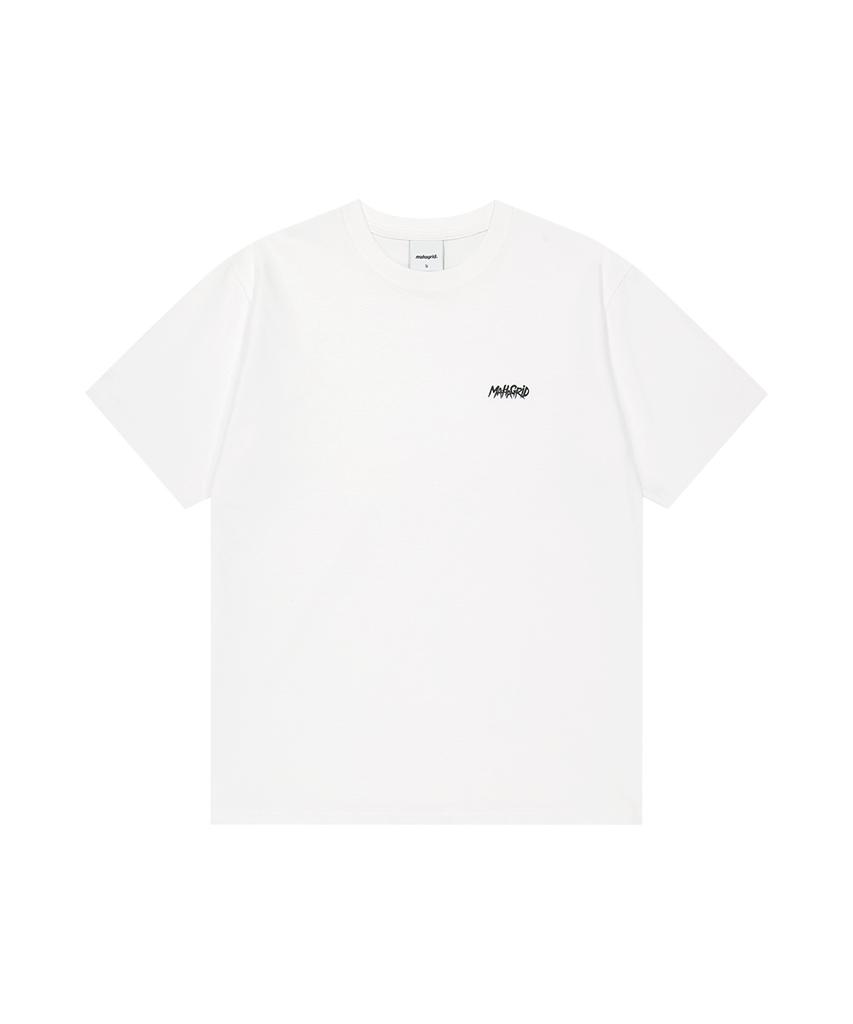 MAHAGRID Slash Logo Ss Tee White(Mg2Gmmt548A)