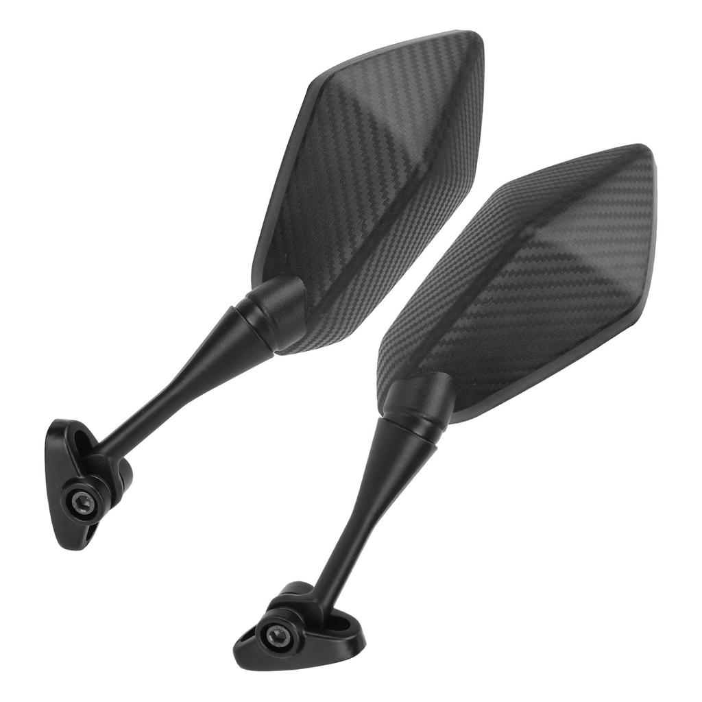 1 Pair Motorcycle Rearview Side Mirrors Carbon Fiber Style Replacement for HYOSUNG GT125R GT250R
