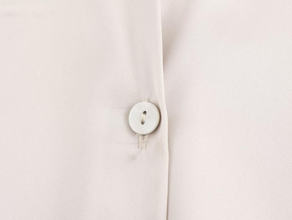 European & American High Street Style Silk Satin Long-Sleeve Shirt