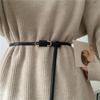 Soft Knotted Stylish Leather Belt For Women Featuring A Fashionable Minimalist Design In Colors Classic
