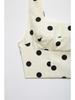 2026 Polka Dot Crop Top & Midi Skirt Set for Women