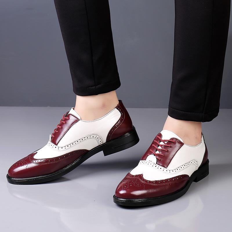 Men's Business Casual Brogues Trendy All-Match Youthful Large Size Spring Autumn Shoes