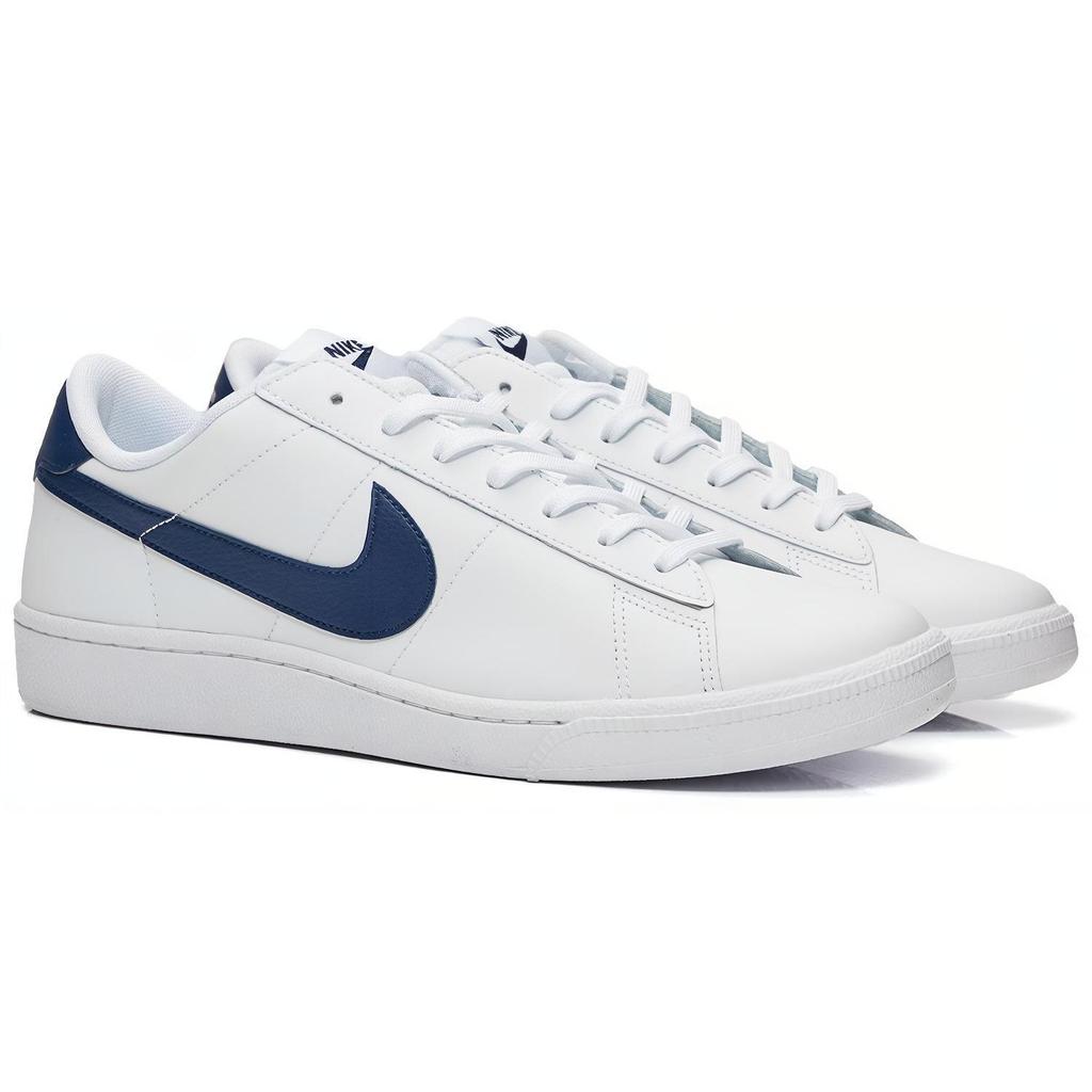 Nike Tennis Classic Cs Klassische Vielseitige Sport-Low-Top-Sneaker Unisex-Sneaker Weiß Blau 683613-107