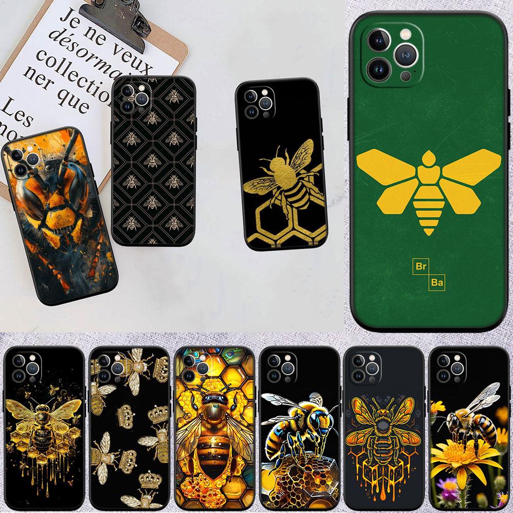 CJ11 Art Bees Cartoon Soft Shell Phone Case for Xiaomi Poco C40 C50 C51 C55 C65 C71 C75 F3 F5 F6 F7 M2 M3 Pro Ultra