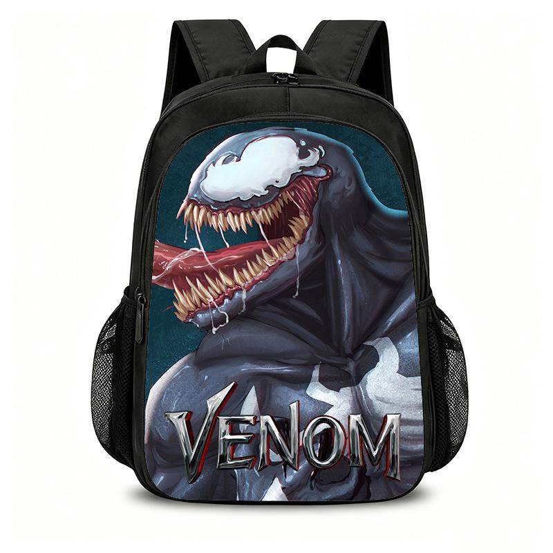 Venom School Double Layered Backpack Fashion Schoolbag Backpack Kids Gift Practical Multifunctional