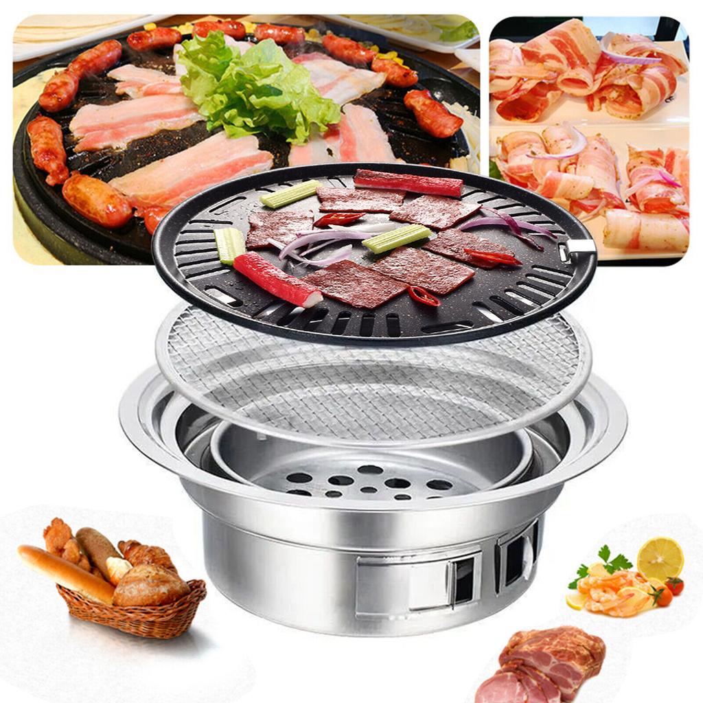 40x23.5x13.5cm Korean Style Table Charcoal Portable BBQ Grill Camping Outdoor AU
