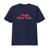 I Hate New York Print T Shirt Trendy Fashion Statement for Urban Style Lovers vintage Washed Top For Everyday Wear