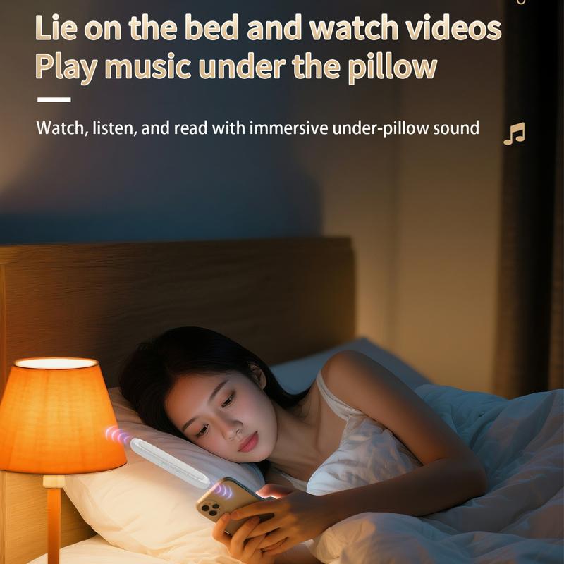 Bone Conduction Bluetooth Speaker Under Pillow Sleep Aid Soundbar Wireless MP3 Music Player TF Card Play 30/60Min Timed Shutdow