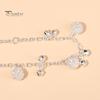 Friend Bracelet Retro Ethnic Style Bell Pendant Adjustable Extended Chain Beach Unique Anklet 2 in 1 Girl Jewelry Gift Alloy