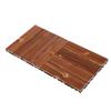 31PCS Interlocking Wood Flooring Tiles Solid Wood Decking for Patio Balcony Outdoor Indoor Use 30x30cm