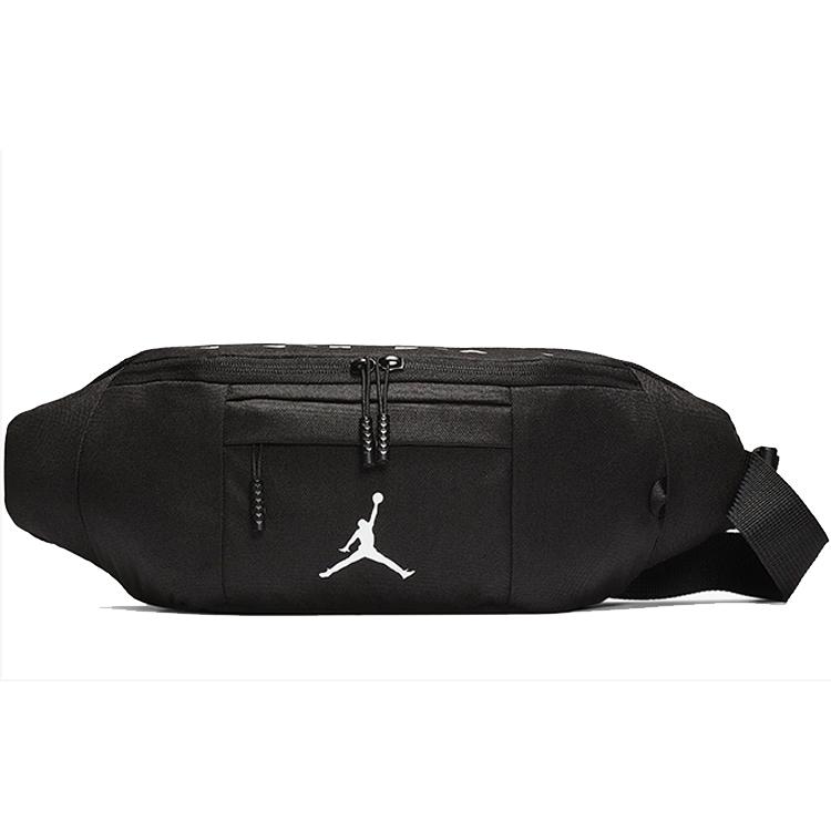 New Jordan Polyester One Shoulder Crossbody Fanny Pack Regular Unisex Black 9A0092-023