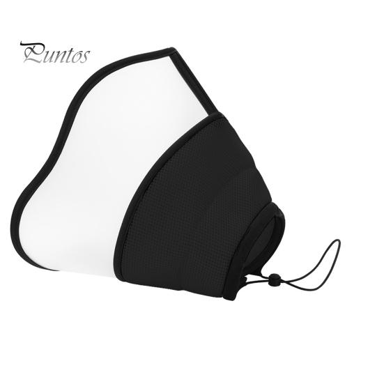 Dog Cone Collar Adjustable Fastener Tape Post-Surgery Recovery Soft Dog Cone Collar with Clear Splicing Cover