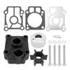 Marine Cooling Pump Service Kit, Outboard Water Pump Impeller Repair Set with Mixed Plastic, Stainless and Rubber Components for 25HP 30HP 35HP 40HP
