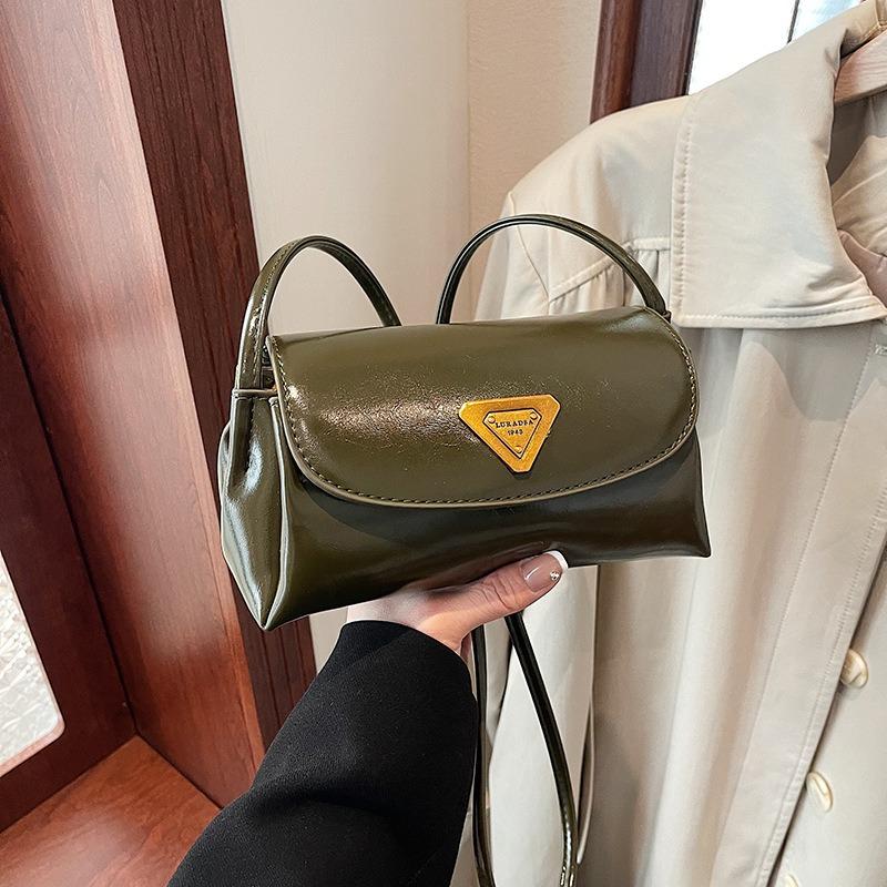 Small Bag Women's Autumn and Winter Retro New Versatile Simple Shoulder Messenger Bag Commuter Pillow Bag