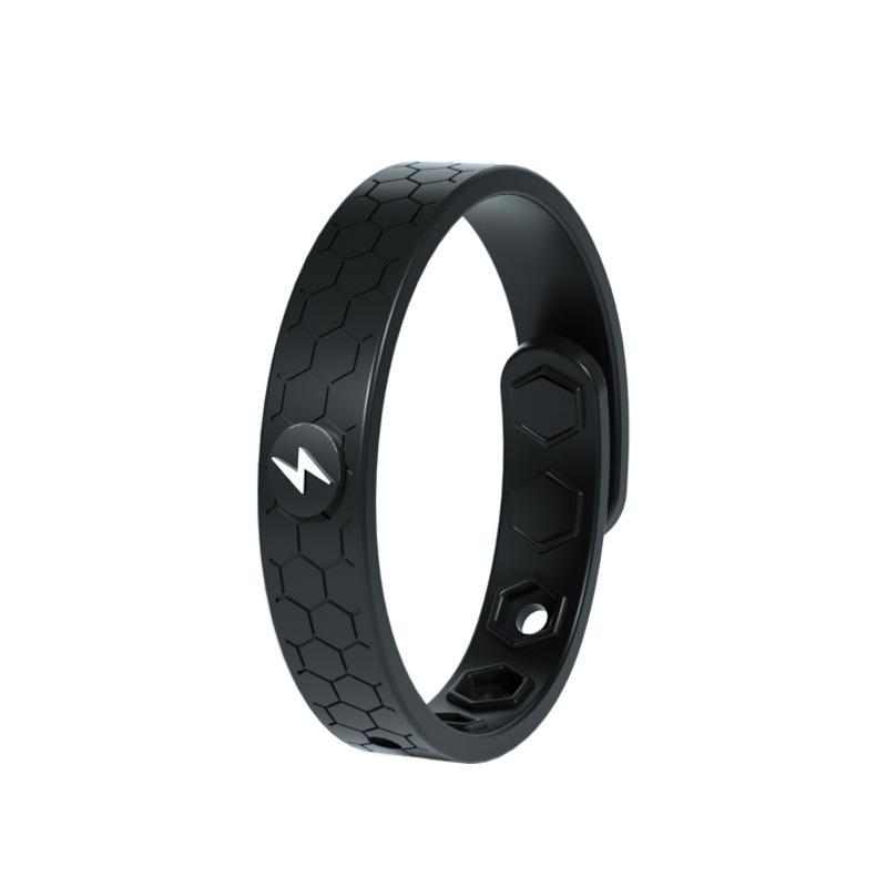

Silicone Anti-Static Negative Ion Bracelet with Radiation Protection and Adjustable Two-Color Oxygen Energy Balance