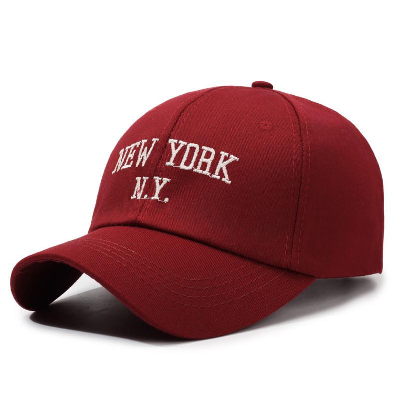 New York Letter Ny Embroidery Baseball Cap Sun Protection Breathable Peaked Hat