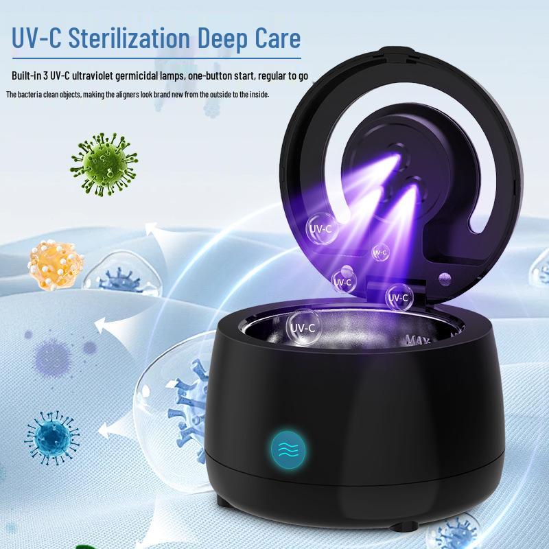 Ultrasonic Denture & Aligner Cleaner Sterilizer: Antibacterial & Invisible Orthodontic Disinfectant