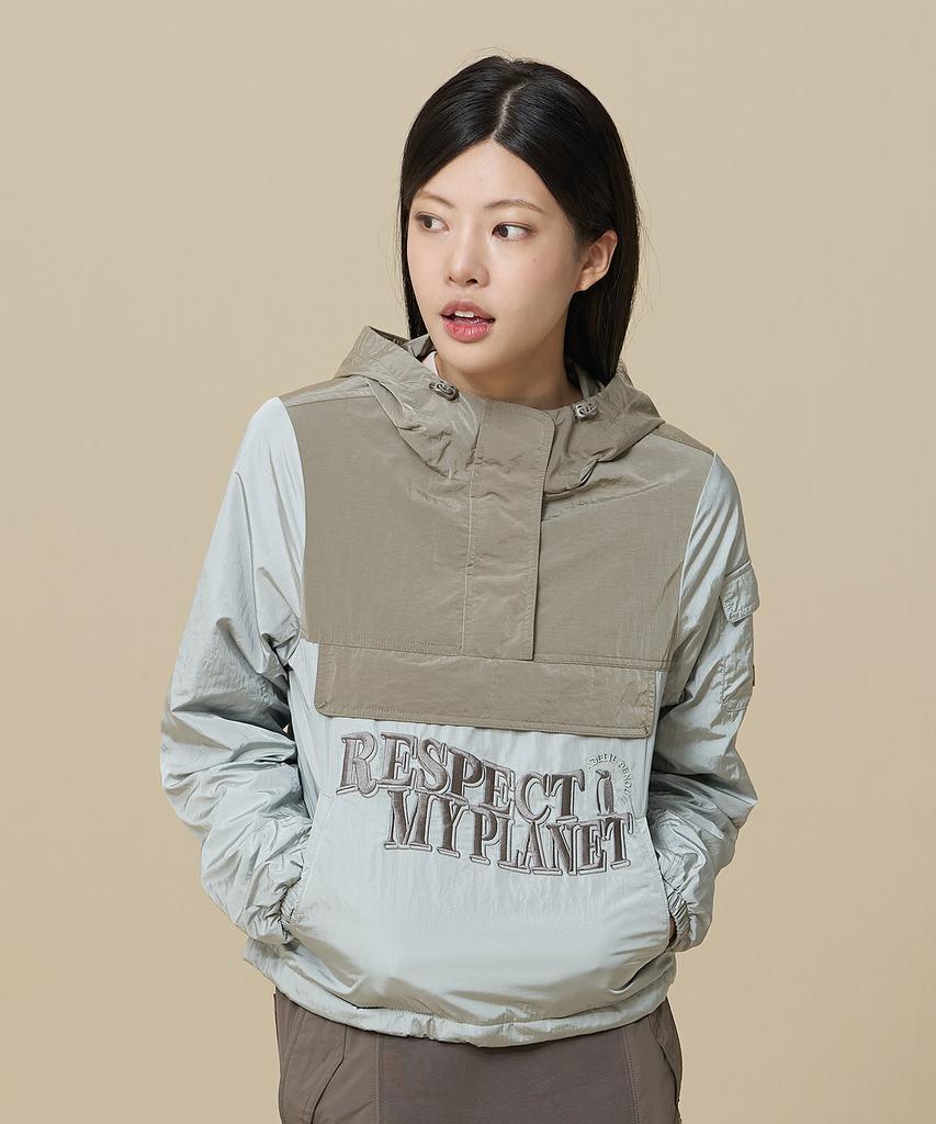Bbc Earth Dual Effect Embroidered Anorak_Mint