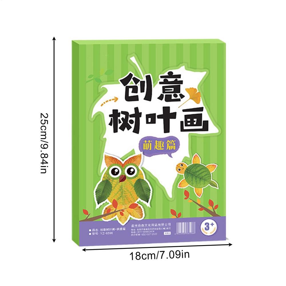 

Fall Craft Set for Kids Children Fall Leaf Animal Craft Kit Educational Handmade Crafting Project Set Party Favors for Toddler зелёный