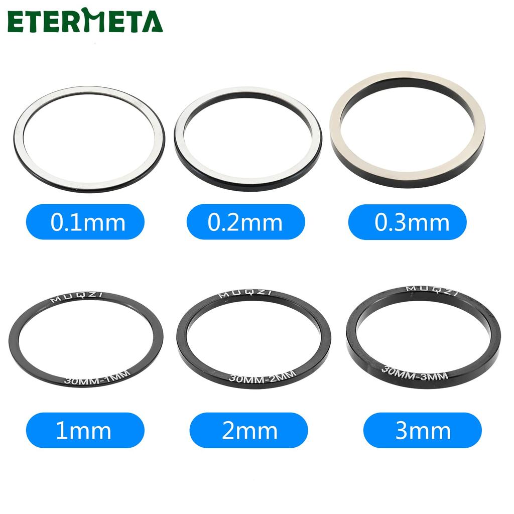 ETERMETA Bicycle Spacer Made of Aluminum Alloy, Inner Diameter 30mm,