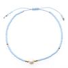 Trendy Deep Blue & Gold Rice Bead Pearl Hand Bracelet: Niche Design Women's Fashion Accessory