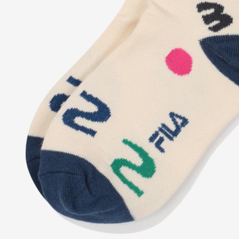 [Fila Kids] Fila X Susin Pattern Socks  fk3scf5s01X Bow  q0zfk3scf5s01XBow