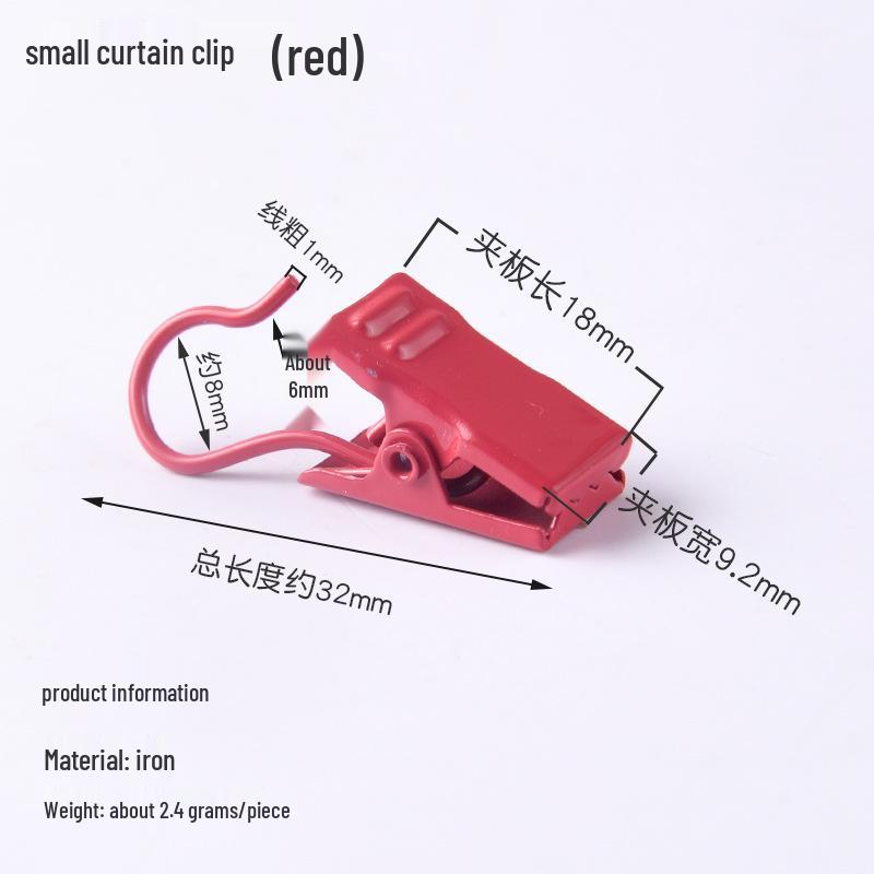 Heavy-Duty Stainless Steel Curtain Clip Hooks