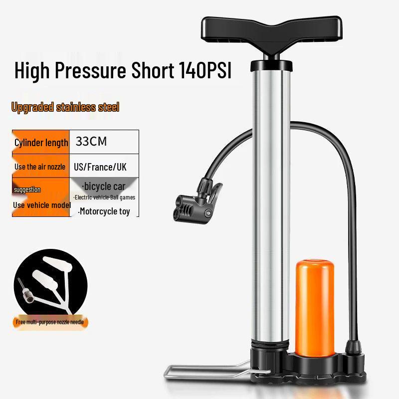 High-Pressure Multi-Function Manual Air Pump for Cars, Motorcycles, Bicycles, and Basketballs