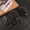 Luxury Business Style Paper Souvenir Gift Set with Watch Wallet Belt Keychain & Bracelet-Perfect Valentine's Day Holiday Gift