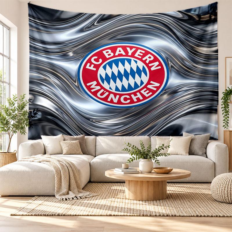 Arazzo da Parete Bayern Monaco, Appeso a Parete in Tessuto Morbido, Sfondo Decorativo per Camera da Letto Arte Murale per la Casa