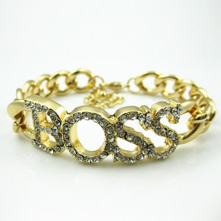 

Браслет Винтажный браслет Качественный сплав Бриллиант Женский Браслет Алфавит