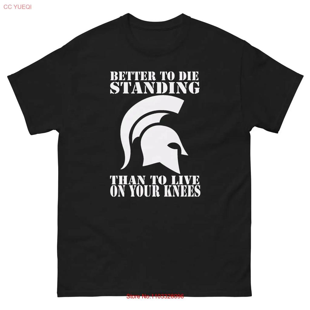 Sparta T Shirt All Sizes Die Standing Vintage Washed Graphic Top For Everyday Wear Streetwear Unisex Slightly Stylish Stretched