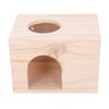 Tiny Hamster Wood House Bite Resistance Ventilated Eco Friendly Small Animal Hideout House for
